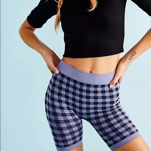 free people seamless rib biker short